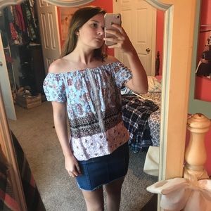 Off the shoulder shirt